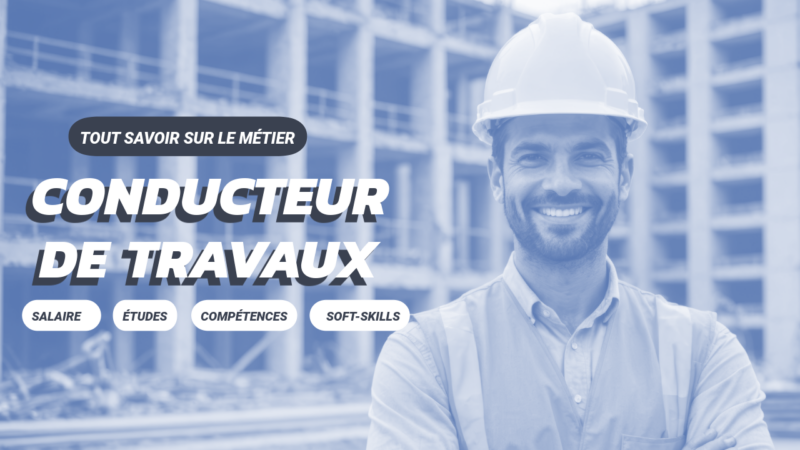 Le conducteur de travaux dans le batiment occupe une place centrale sur un chantier.